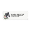 Search for horse head return address labels Equestrian