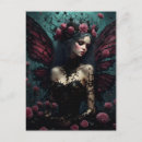 Search for dark pink rose postcards Black