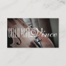 Recherche de violoncelle cartes visite Professeur