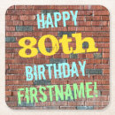 Search for 80th birthday coasters Fun