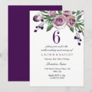 Recherche de 6ème anniversaire mariage cartes invitations Floral