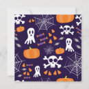 Recherche de motif halloween invitations Violet