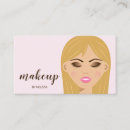 Recherche de cheveux blonds cartes visite Maquillage