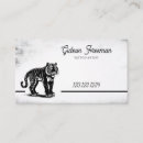 Search for tiger business cards Animal