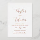 Search for gold foil save the dates Minimalist