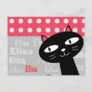 Recherche de chat rose cartes postales Pour enfants