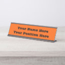 Search for orange name plates Minimalist