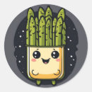 Recherche de légume kawaii autocollants Vert