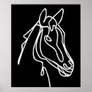 Recherche de black horse posters Black and white