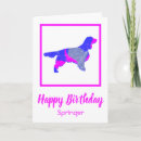 Search for springer spaniel birthday cards Spaniels