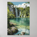 Search for croatia travel posters Plitvice lakes national park