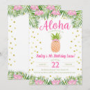Search for pink pineapple invitations Watercolor