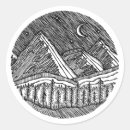 Recherche de dessin montagne autocollants Paysage