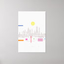 Search for new york skyline canvas prints Watercolor