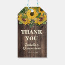 Search for sunflower thank you gift tags Rustic