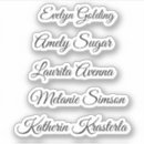 Search for cursive stickers Simple