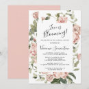 Search for dusty pink bridal shower invitations Eucalyptus