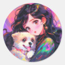 Search for anime girl stickers Kawaii