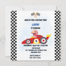 Search for pink race car invitations Party