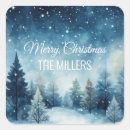 Search for winter landscape stickers Merry christmas