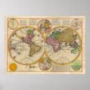 Search for old world maps posters Vintage
