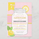 Search for lemonade stand invitations Mason jar