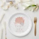 Search for beach baby shower plates Coral