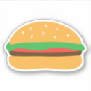 Recherche de hamburger drôle autocollants Mignon