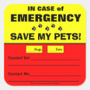 Search for pets for vets stickers Emergency