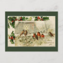 Recherche de noël houx cartes postales Oiseaux