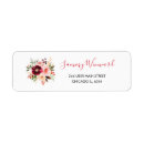Search for blush wedding return address labels Boho bohemian