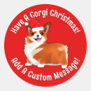 Search for corgi christmas stickers Dog
