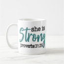 Search for proverb mugs She is strong