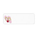 Search for beach flip flops return address labels Red