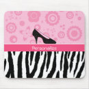 Recherche de zèbre rose tapis souris Girly