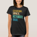 Recherche de légende 1968 tshirts Années