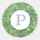Search for circular monogram stickers Initial