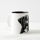 Search for cute puppy art mugs Black and white