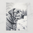 Search for black and white snow scene postcards Winter
