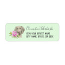 Search for pink lilies return address labels Lily