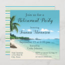 Search for beach retirement invitations Palm trees