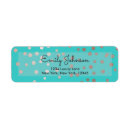 Search for rose gold confetti return address labels Bridal shower