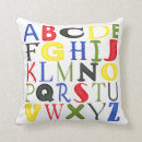 Recherche de couleur primaire coussins Lettres