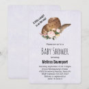 Search for pink and brown baby shower invitations Western