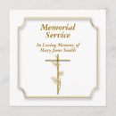 Search for christian cross funeral invitations Elegant
