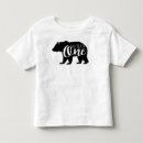 Search for bear birthday tshirts Wild one