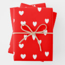 Recherche de coeur rouge papier cadeau Blanc
