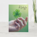 Recherche de trèfle vert vœux cartes Jour de st patrick