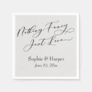 Recherche de fancy cocktail wedding napkins Newly weds