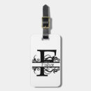 Recherche de pêcheur bagages étiquettes Monogramme